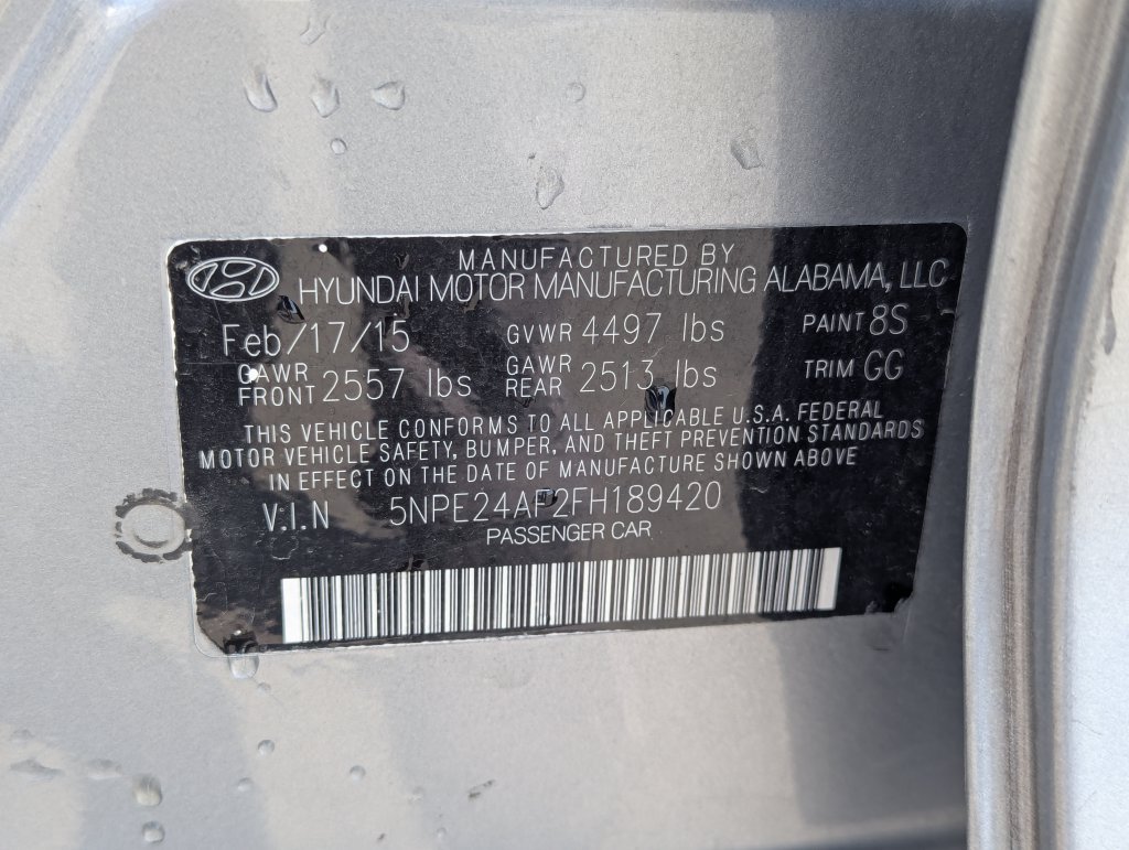 Used 2015 Hyundai Sonata SE w/ Option Group 09 FWD image 34