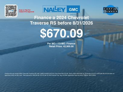Used 2024 Chevrolet Traverse RS