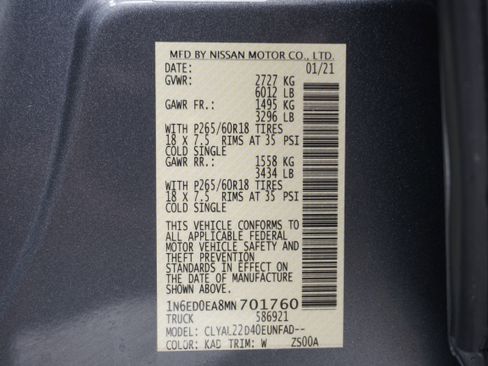 Used 2021 Nissan Frontier SV w/ Midnight Edition Floor Mats RWD image 28