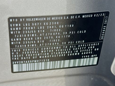 Certified 2023 Volkswagen Tiguan SE AWD/4WD image 31