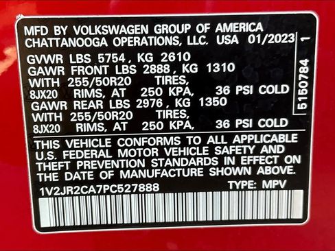Certified 2023 Volkswagen Atlas SE image 34