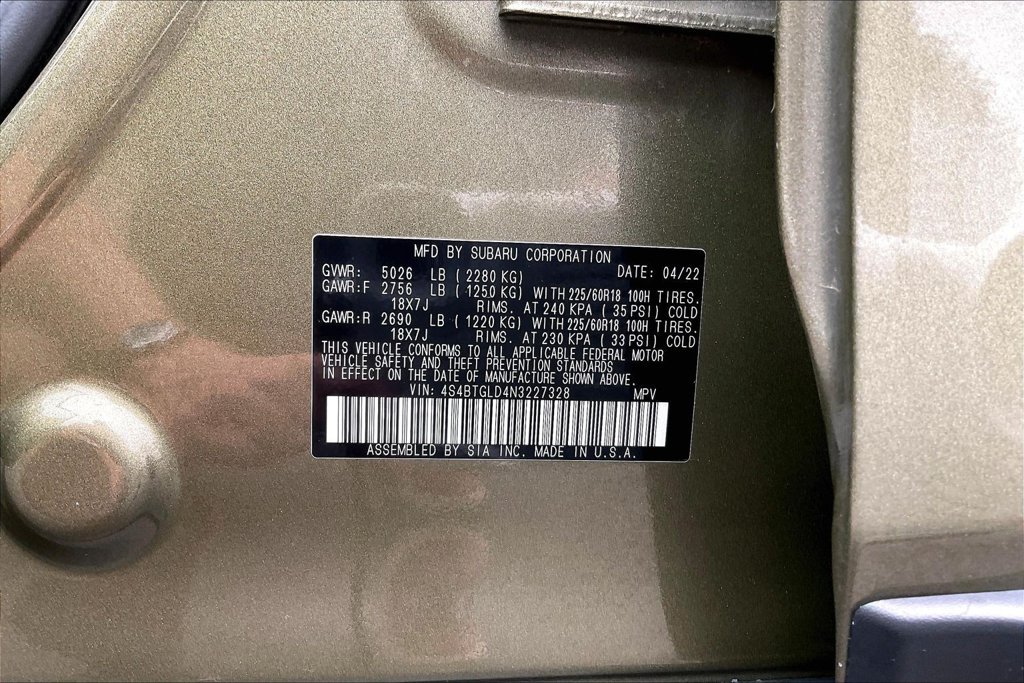 Used 2022 Subaru Outback Onyx Edition XT AWD/4WD image 39