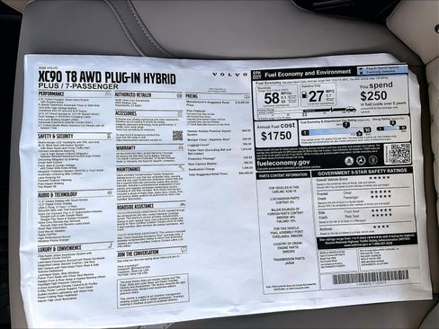 New 2026 Volvo XC90 T8 Plus w/ Protection Package AWD/4WD image 37
