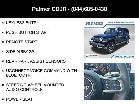 Certified 2025 Jeep Wrangler Unlimited Sahara w/ Safety Group AWD/4WD image 18