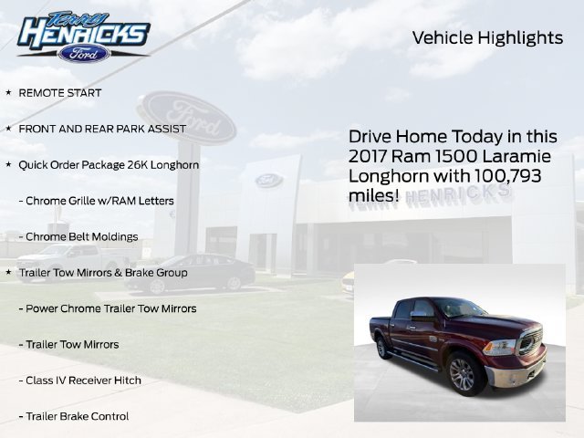 Used 2017 RAM 1500 Laramie Longhorn AWD/4WD image 4