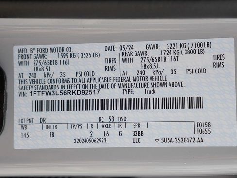 Used 2024 Ford F150 XLT w/ Equipment Group 302A MID AWD/4WD image 83