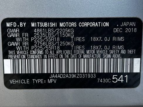 Used 2019 Mitsubishi Outlander ES FWD image 31
