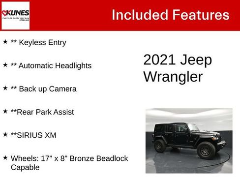 Used 2021 Jeep Wrangler Unlimited Rubicon w/ Xtreme Recon 35" Tire Package AWD/4WD image 5