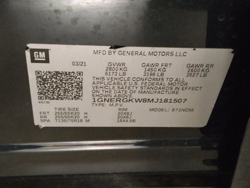 Used 2021 Chevrolet Traverse LT w/ LPO, Cargo Package FWD image 33
