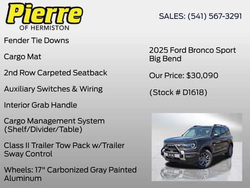 New 2025 Ford Bronco Sport Big Bend image 30