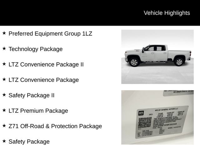 Used 2021 Chevrolet Silverado 2500 LTZ w/ LTZ Premium Package AWD/4WD image 27
