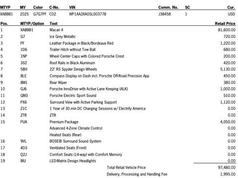 New 2025 Porsche Macan 4 Electric image 6