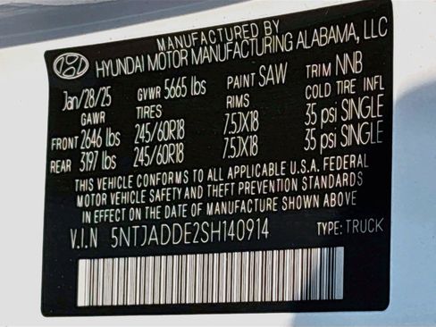 Certified 2025 Hyundai Santa Cruz SE AWD/4WD image 21