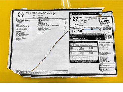 New 2025 Mercedes-Benz CLE 300 4MATIC Coupe image 19