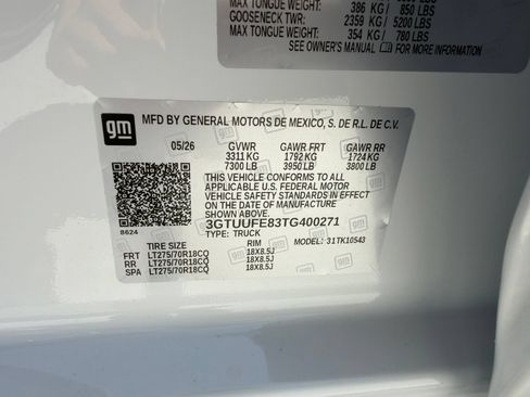Used 2026 GMC Sierra 1500 AT4X AWD/4WD image 44