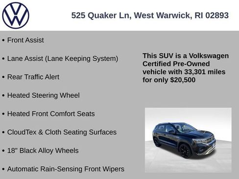 Certified 2022 Volkswagen Taos SE w/ Panoramic Sunroof Package image 31