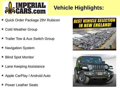 Used 2023 Jeep Wrangler Unlimited Rubicon 4xe w/ Cold Weather Group AWD/4WD image 8