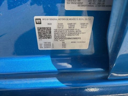 Used 2022 Chevrolet Silverado 1500 Custom Trail Boss w/ LPO, Dark Essentials Package image 15