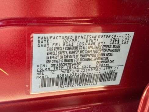 Used 2022 Nissan Sentra SV FWD image 39