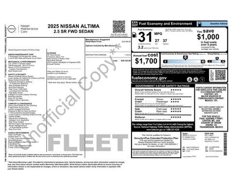 Used 2025 Nissan Altima 2.5 SR FWD image 41