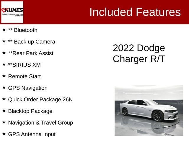 Certified 2022 Dodge Charger R/T w/ Blacktop Package RWD image 3