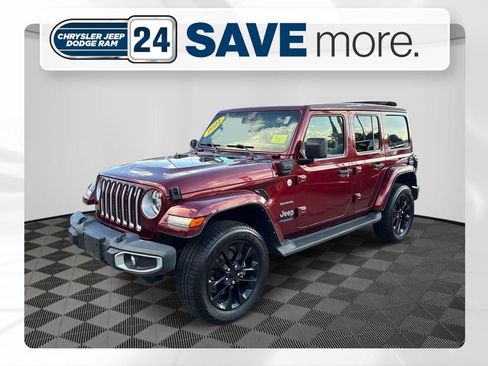 Used 2021 Jeep Wrangler Unlimited Sahara w/ Cold Weather Group AWD/4WD image 1