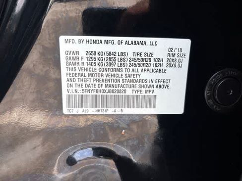 Used 2018 Honda Pilot Elite image 23