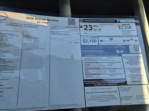 New 2026 Nissan Murano SV image 18