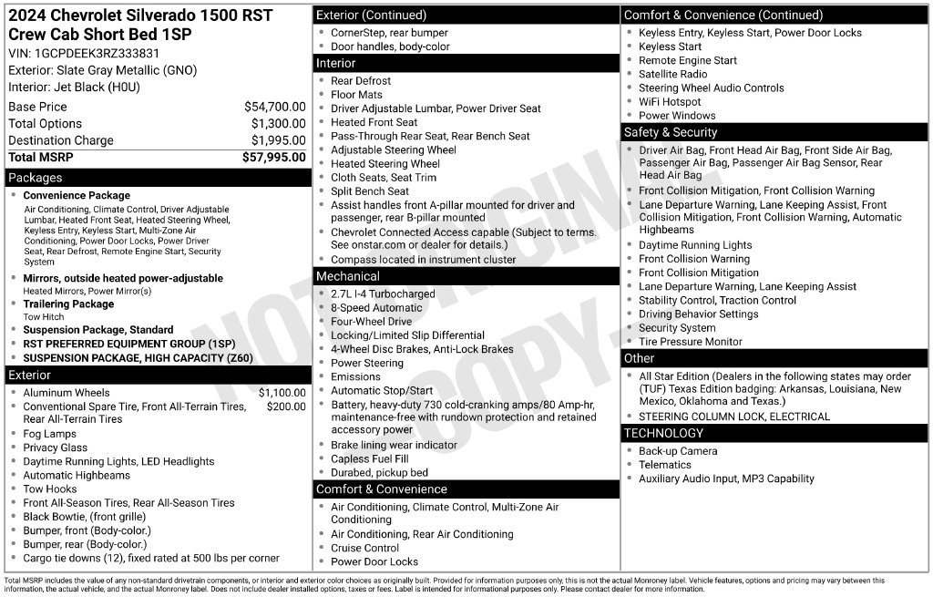 Used 2024 Chevrolet Silverado 1500 RST AWD/4WD image 8