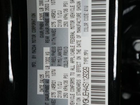 New 2025 MAZDA CX-70 Plug-In Hybrid w/ Premium Plus image 55