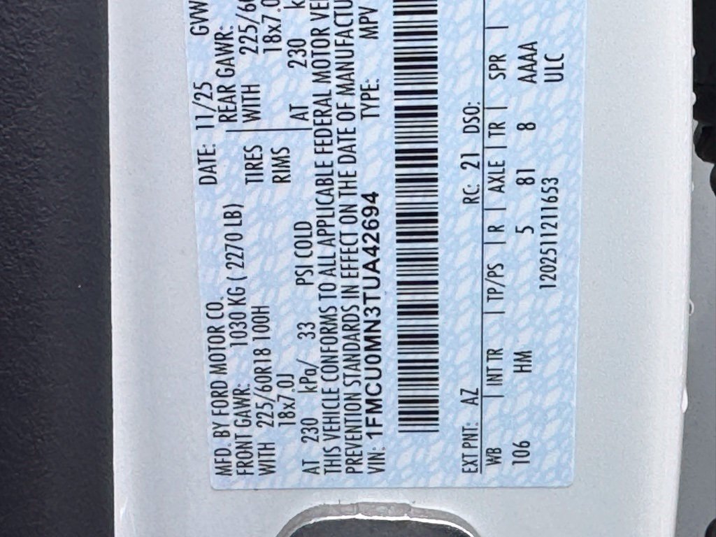Used 2026 Ford Escape ST-Line w/ Tech Pack #1 FWD image 43