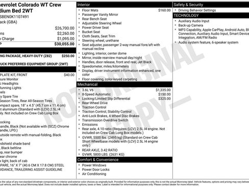 Used 2019 Chevrolet Colorado W/T RWD image 12