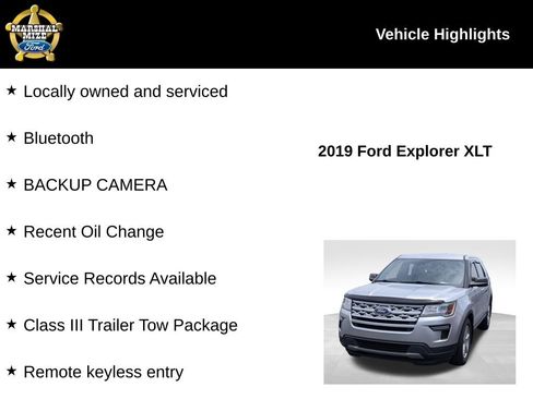 Used 2019 Ford Explorer XLT w/ Class III Trailer Tow Package FWD image 2