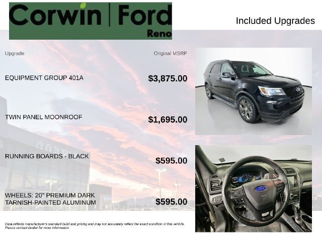 Used 2018 Ford Explorer Sport w/ Equipment Group 401A AWD/4WD image 3