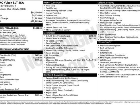 Used 2023 GMC Yukon SLT w/ SLT Premium Package RWD image 2