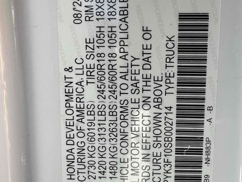 Used 2025 Honda Ridgeline Sport image 3