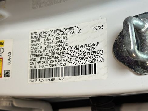 Used 2023 Honda Accord EX image 33