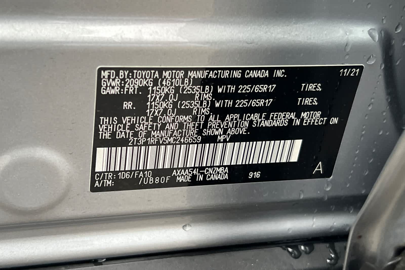 Used 2021 Toyota RAV4 XLE w/ Convenience Package AWD/4WD image 26