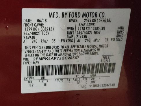 Used 2018 Ford Edge Sport w/ Equipment Group 401A image 33