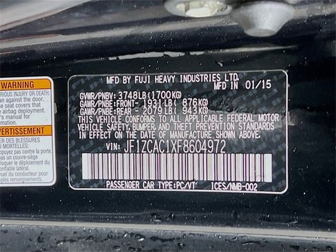 Used 2015 Subaru BRZ Limited w/ Popular Package #2B image 27