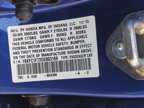 Used 2016 Honda Civic EX-L image 23