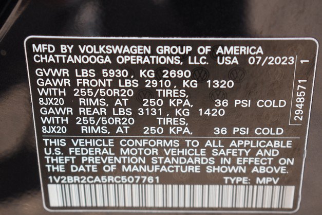 Used 2024 Volkswagen Atlas SEL AWD/4WD image 35