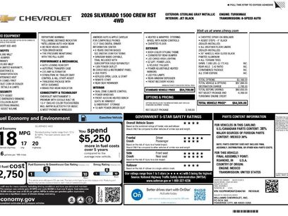 New 2026 Chevrolet Silverado 1500 RST w/ RST Select Package