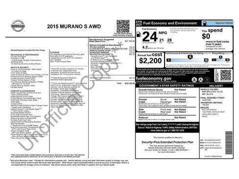 Used 2015 Nissan Murano S w/ Navigation Package image 22