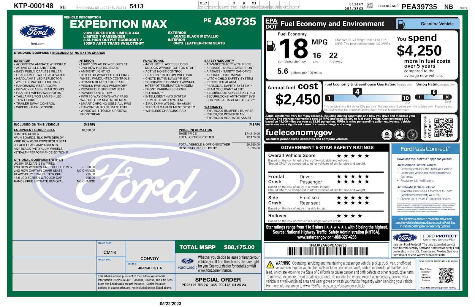 Used 2023 Ford Expedition Max Limited AWD/4WD image 5
