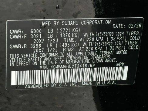 New 2026 Subaru Ascent Limited image 33