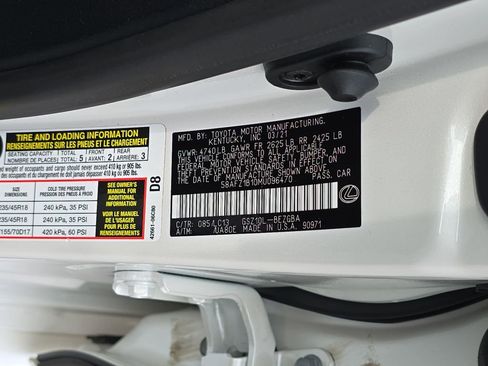 Used 2021 Lexus ES 350 Ultra Luxury w/ Accessory Package 2 image 39