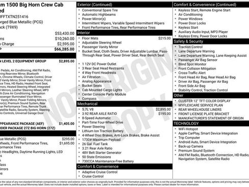 New 2026 RAM 1500 Big Horn AWD/4WD image 4