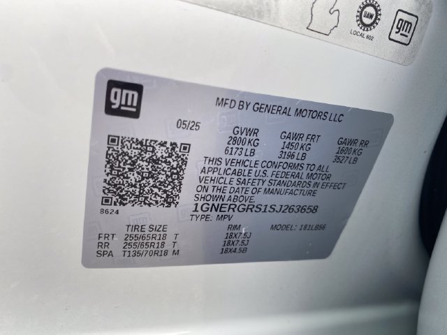 Certified 2025 Chevrolet Traverse LT w/ LPO, Floor Liner Package FWD image 26