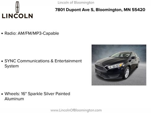 Used 2018 Ford Focus SE w/ Cold Weather Package FWD image 5